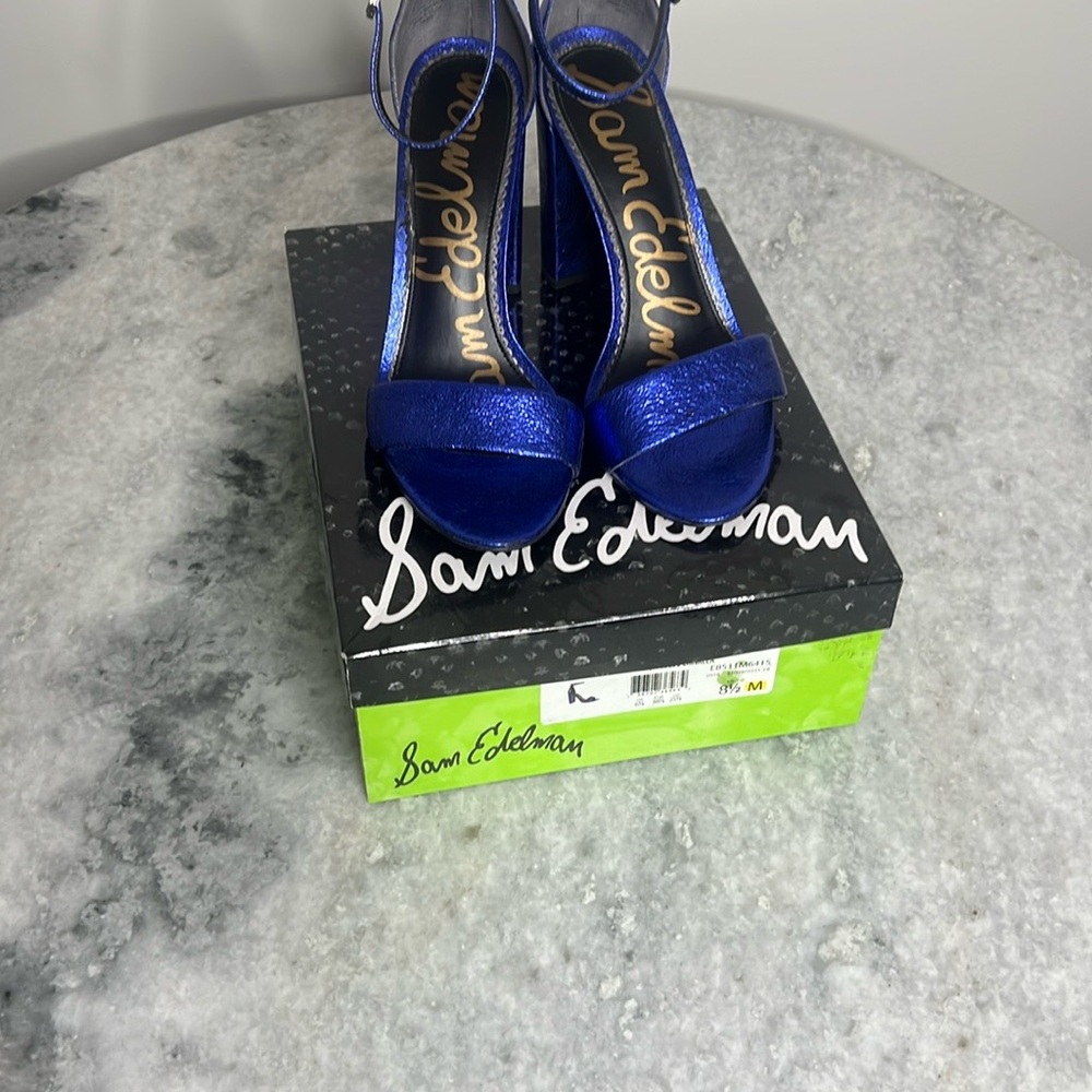 Sam Edelman Blue Women's Block Heels, Size 8.5
